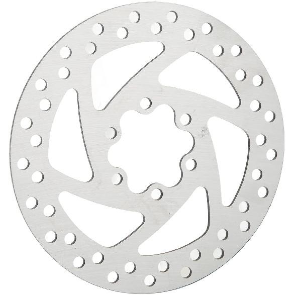 140mm Brake Disk, Anti Fading Easy To Install Electric Scooter Brake Disk Stainless Steel with Screws for Replacement