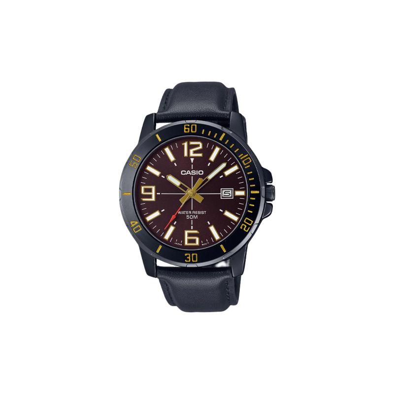 

Casio STANDARD Series Classic Simple Exquisite Fashion Waterproof Quartz Movement Leather Strap Japanese and Korean Watch Men s Watch MTP-VD01BL-5BV красный