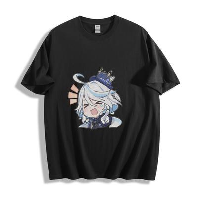 Koszulka Genshin Impact Furina Korona - Elegancki Design Królowej Hydro Unisex