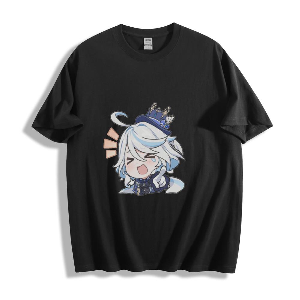 

Genshin Impact Furina Crown T-Shirt - Elegant Hydro Queen Design Unisex Tee XL