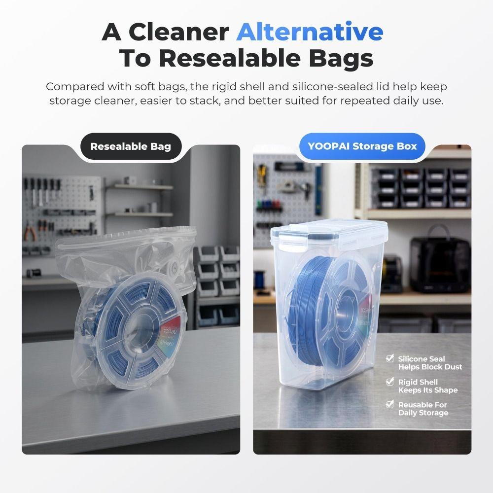 Transparent 3D Printing Filament Storage Box Dustproof Filament Dry Box Storage