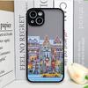 Rural Building Snow Scenery Christmas Phone Case for Samsung Galaxy S25 Ultra S25+ S24 S23 Ultra S22 Plus S21 FE S20 Hard Cover