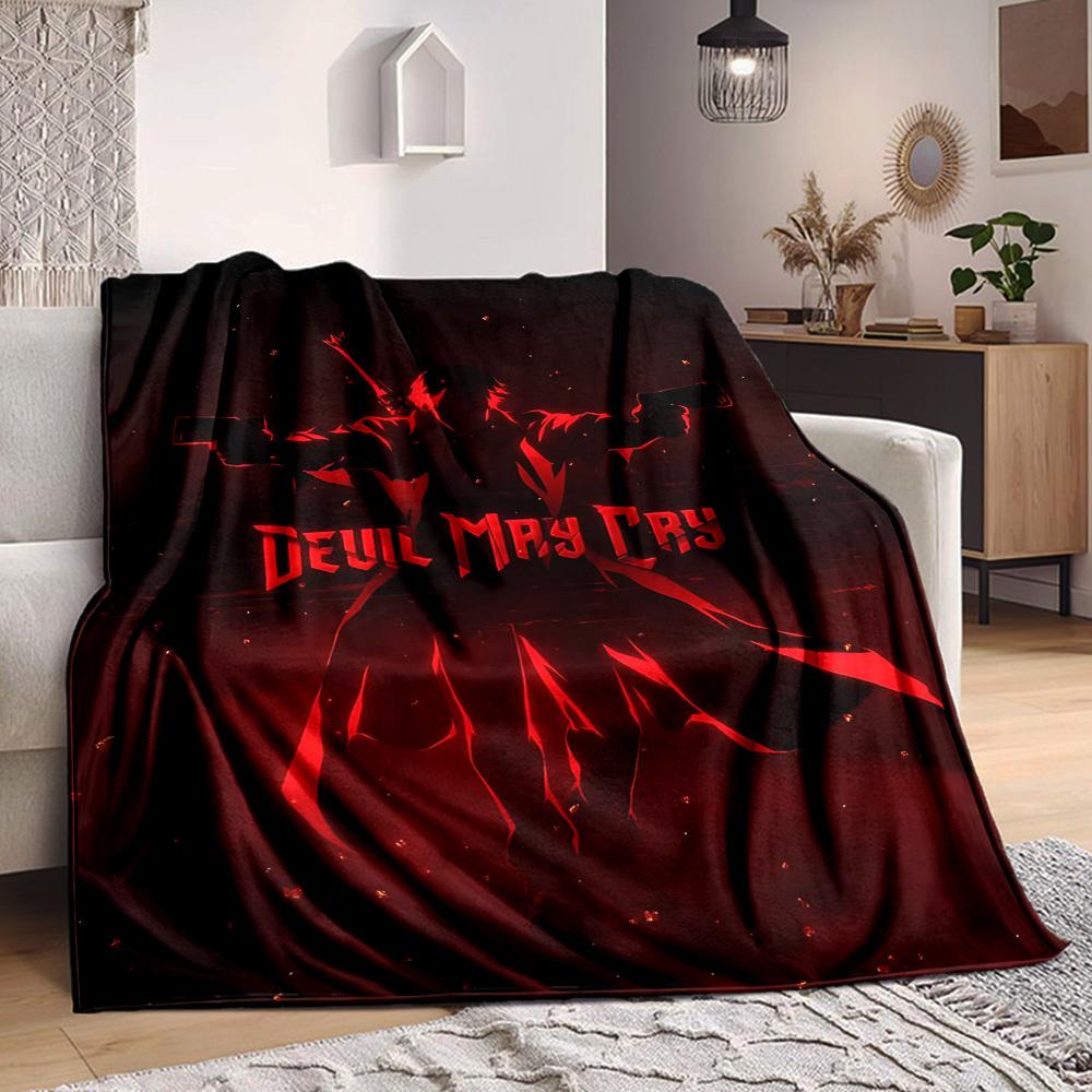 

1PC Devil May Cry Blanket, Throw For Sofa, Bed, Travel, Camping, Livingroom, 80cm×120cm