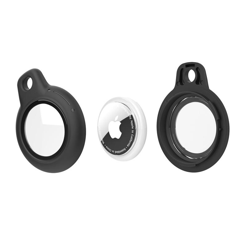 Portachiavi Impermeabile per Airtag con Apple Airtags, Porta Air Tag Antigraffio e Antiurto