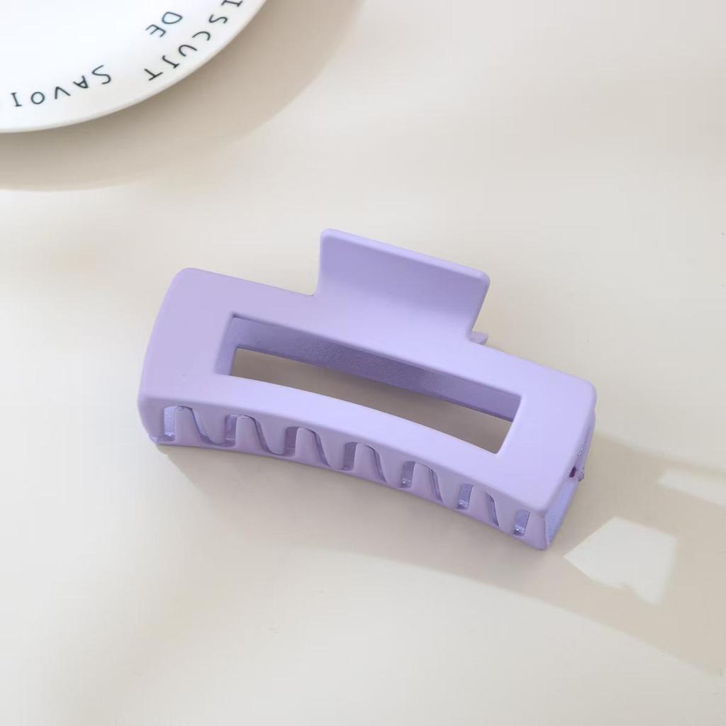 8.5CM x 10.5CM Rectangular Matte PS Hair Clip - Simple Shark Hair Accessory