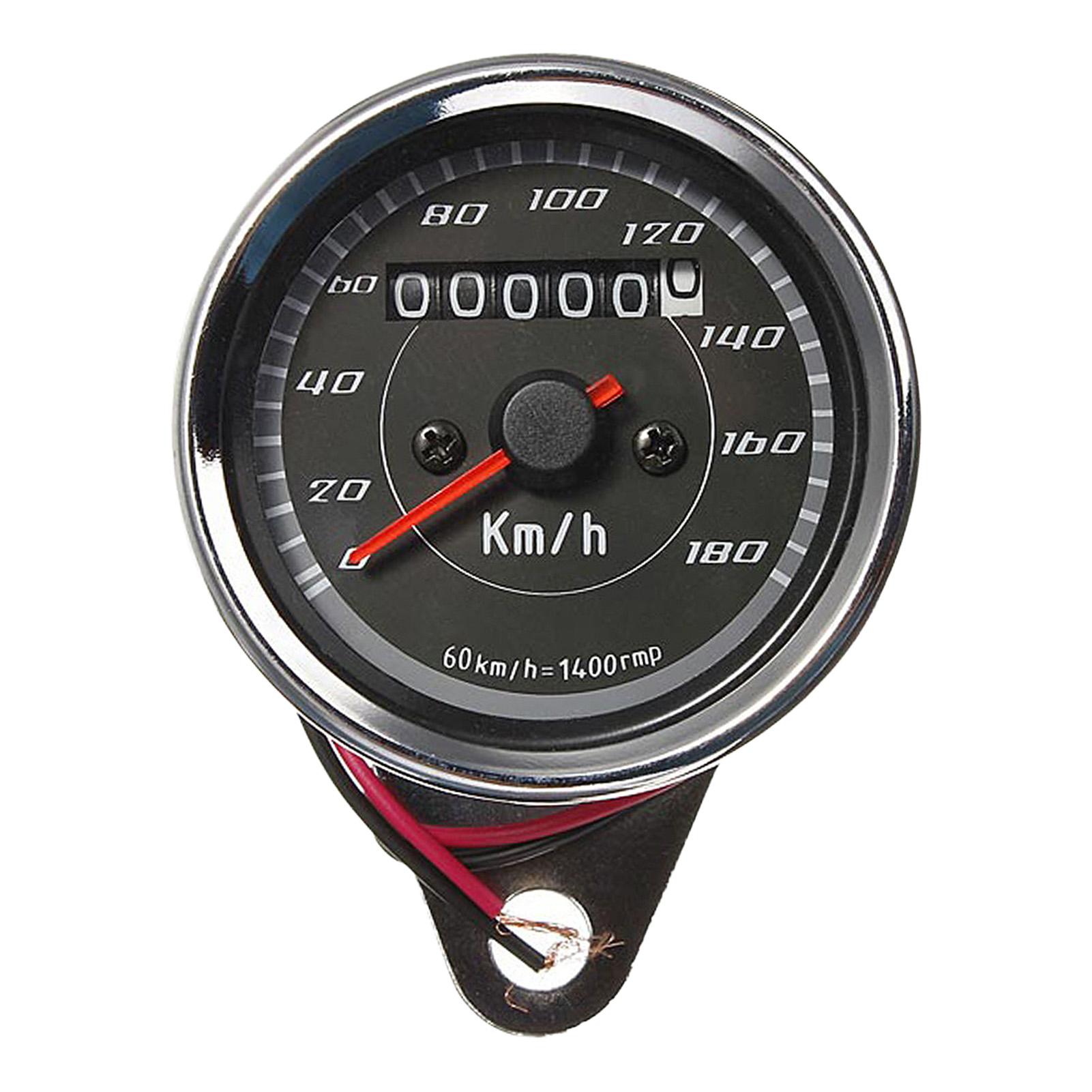 Motorcycle Pointer Odometer Dual Counter Speedometer Km Speedometer Gift for Motorcycle Enthusiast