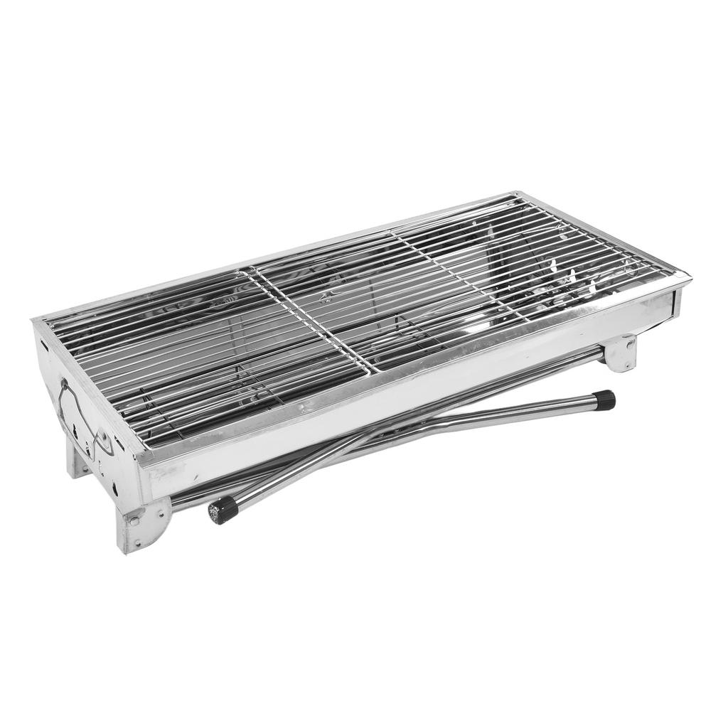 50 Pcs Full Set of Barbecue Stove Thicken Stainless Steel Barbecue Grill Carbon Barbecue Stove Rack