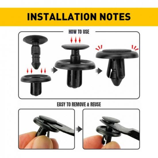 50X Engine Under Cover Clips Underbody Mudguard Shield Screw For Toyota & Lexus