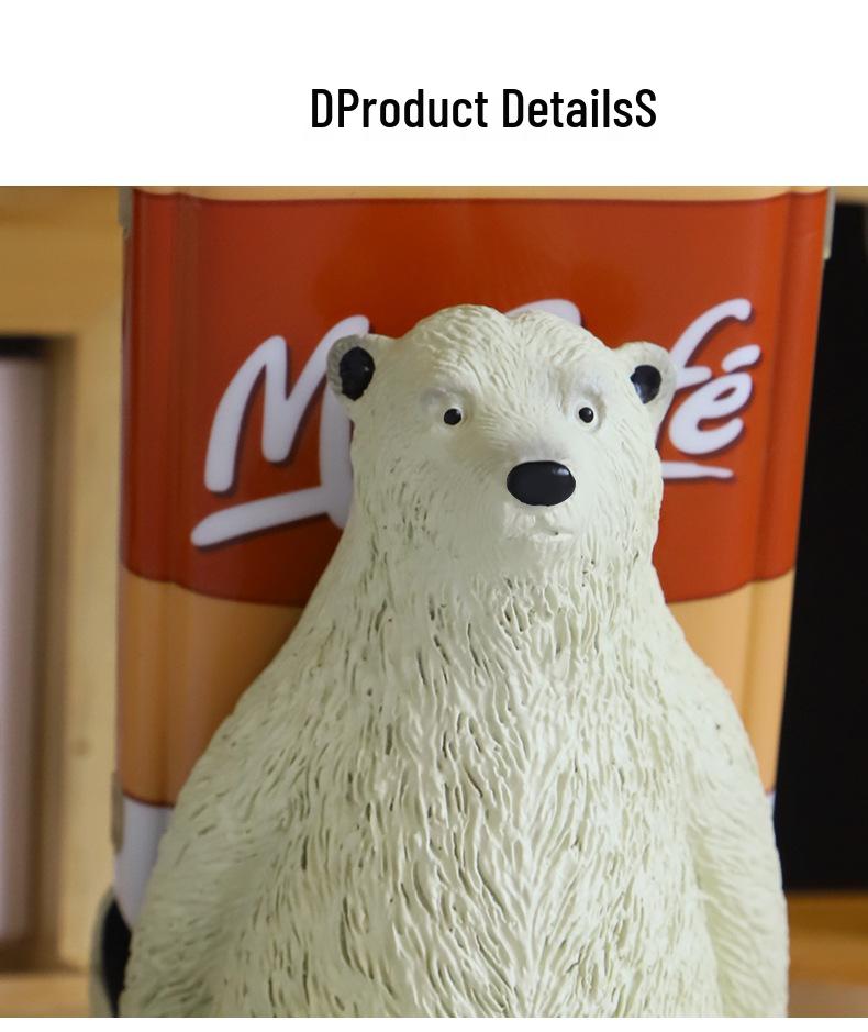Creative Resin Polar Bear Phone and Tablet Stand Holder Craft