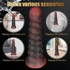 Extra Large Anal Plug with Ribbed Spines & Octopus Beads - Medical Grade Silicone Adult Toy for Men Women