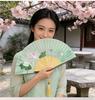 Tradycyjny Chiński Składany Wachlarz Bambusowy do Hanfu i Qipao