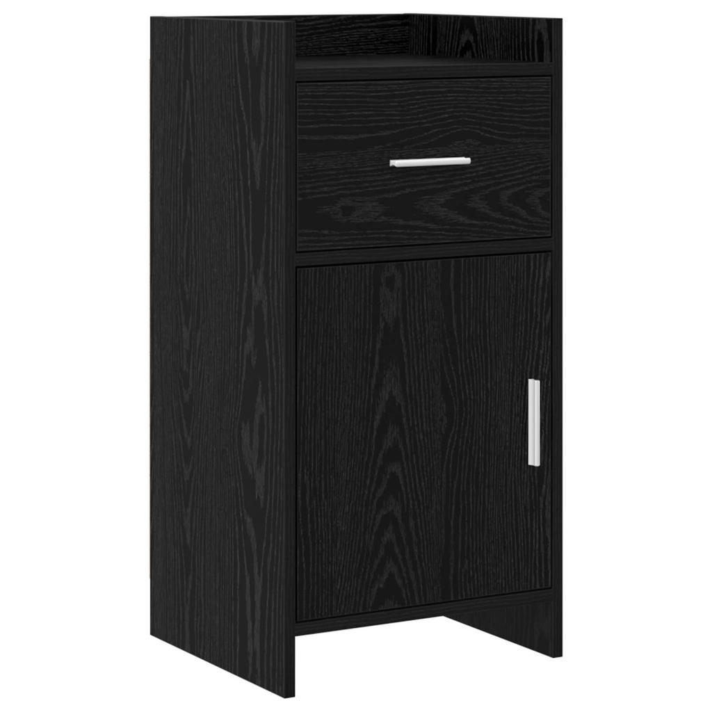 Sideboard Black Oak 40 X 36 X 80 Cm Engineered Wood