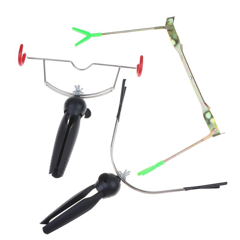 360 Degree  Adjustable Ice Fishing Rod Rack Multi-Functional Folding Fishing Rod Stand Aluminum Alloy Ice Pole Holder Ice Fishing