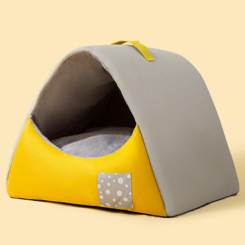

Кошачья кровать Домик Будка Гнездо Домашние животные Спящая пещера Кровати для котят Корзина для животных Уютный лежак для котят Подушка Кошачий домик Палатка Дом для собак S