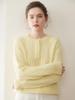 Women's Cashmere Cable Knit Sweater - Lazy Style, Solid Color, Long Sleeve