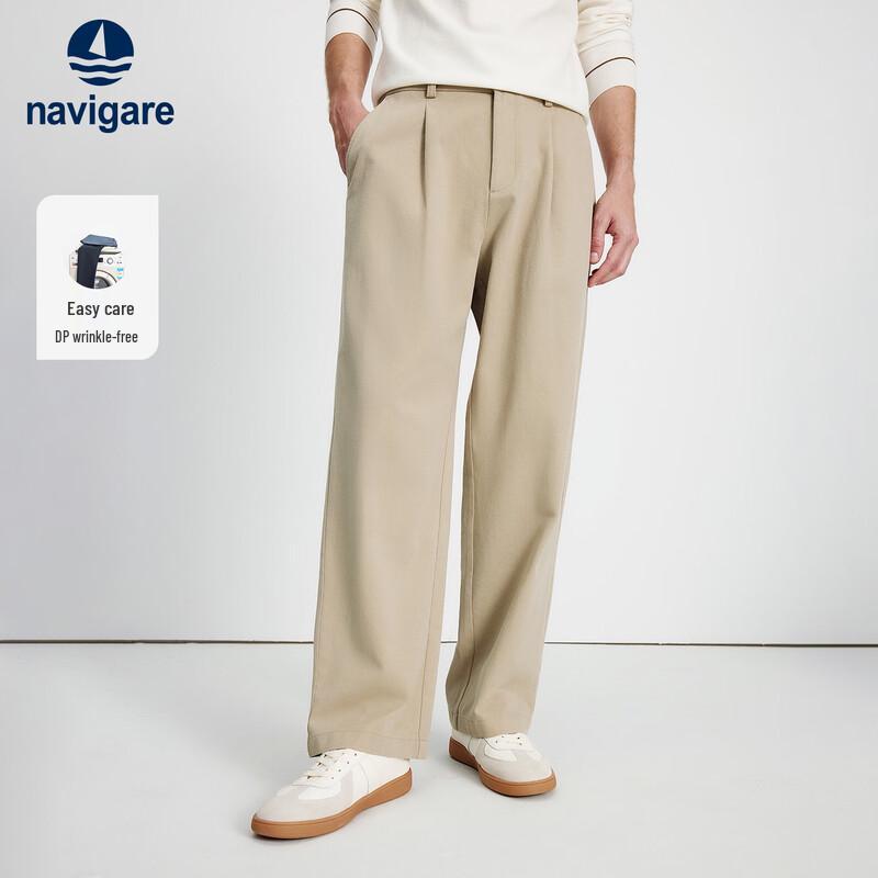 

Navigare Men s Relaxed Fit Wrinkle-Resistant Straight Leg Pants 38