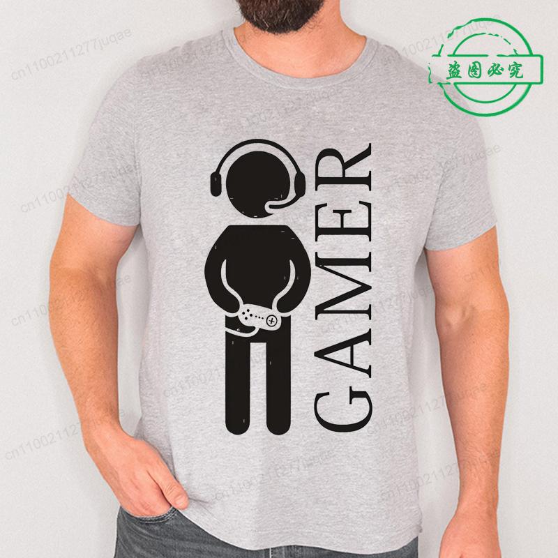 Mens Game Controller Graphic Short Sleeve TShirt Breathable Gamer Gaming Printed Tops Tee for Women Summer Casual Sportswear