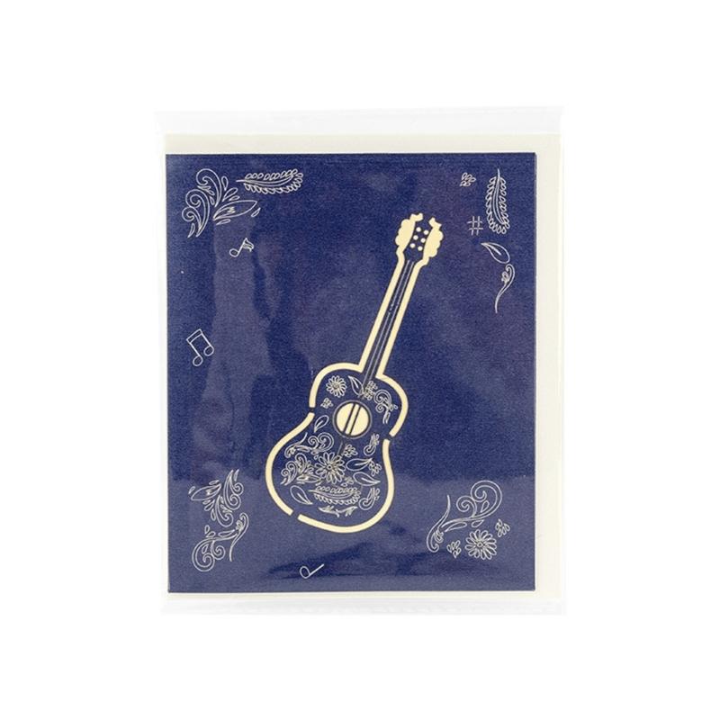 Handcrafted 3D Popup Guitar Card With Realistic Design Perfect Birthday Present For Home Decors Collectible