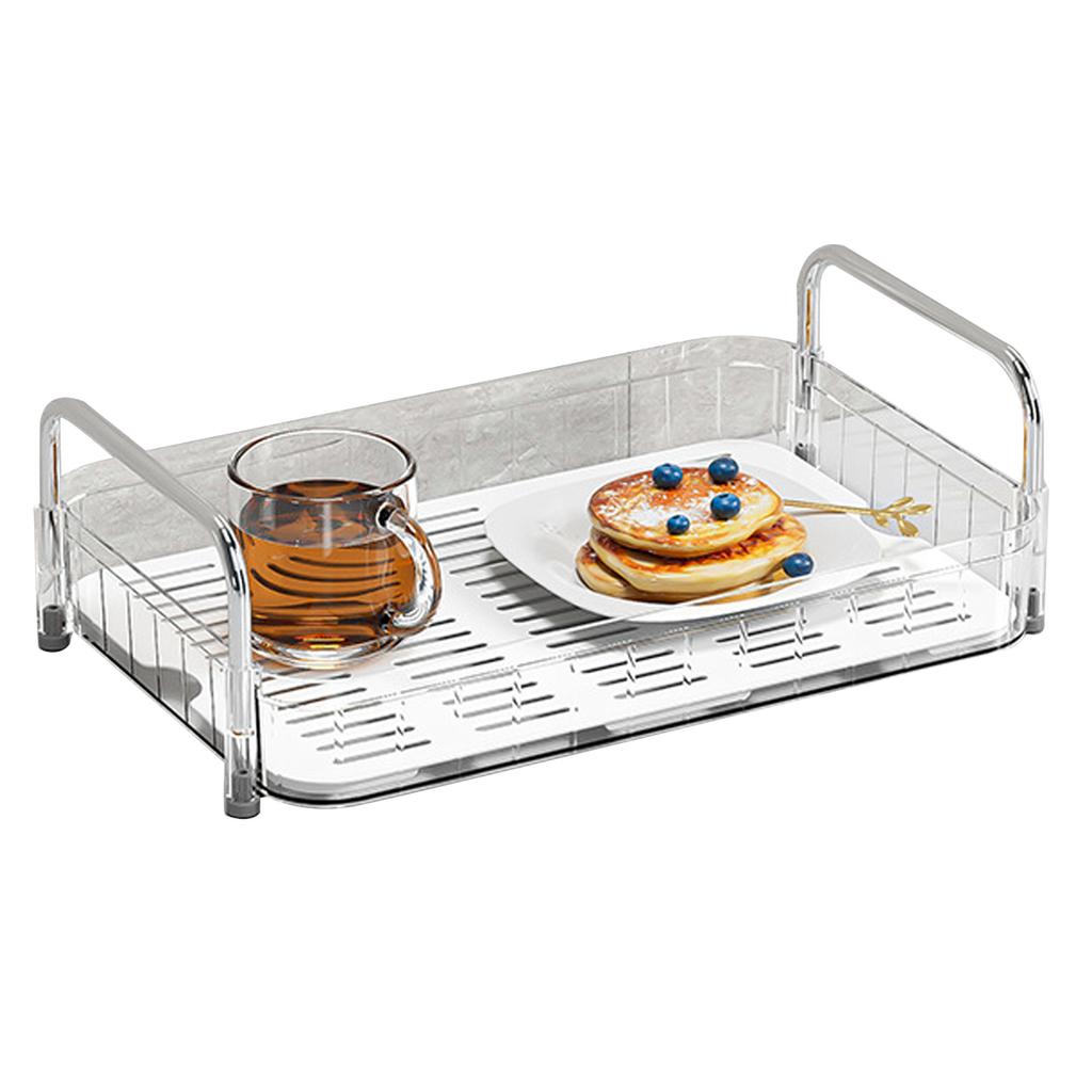 Cup Drying Rack with Drain Tray Countertop Storage Shelf Cup Station Organizer for Home Kitchen