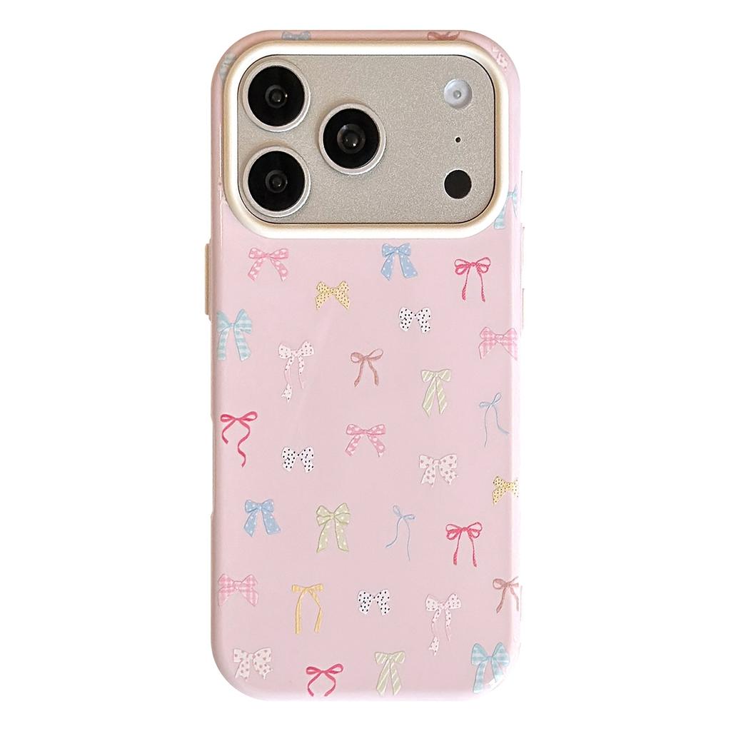 Bow ins wind apple 17pro mobile phone case iphone16 anti-drop 15 high value 14 soft cover 13 suitable for Korea