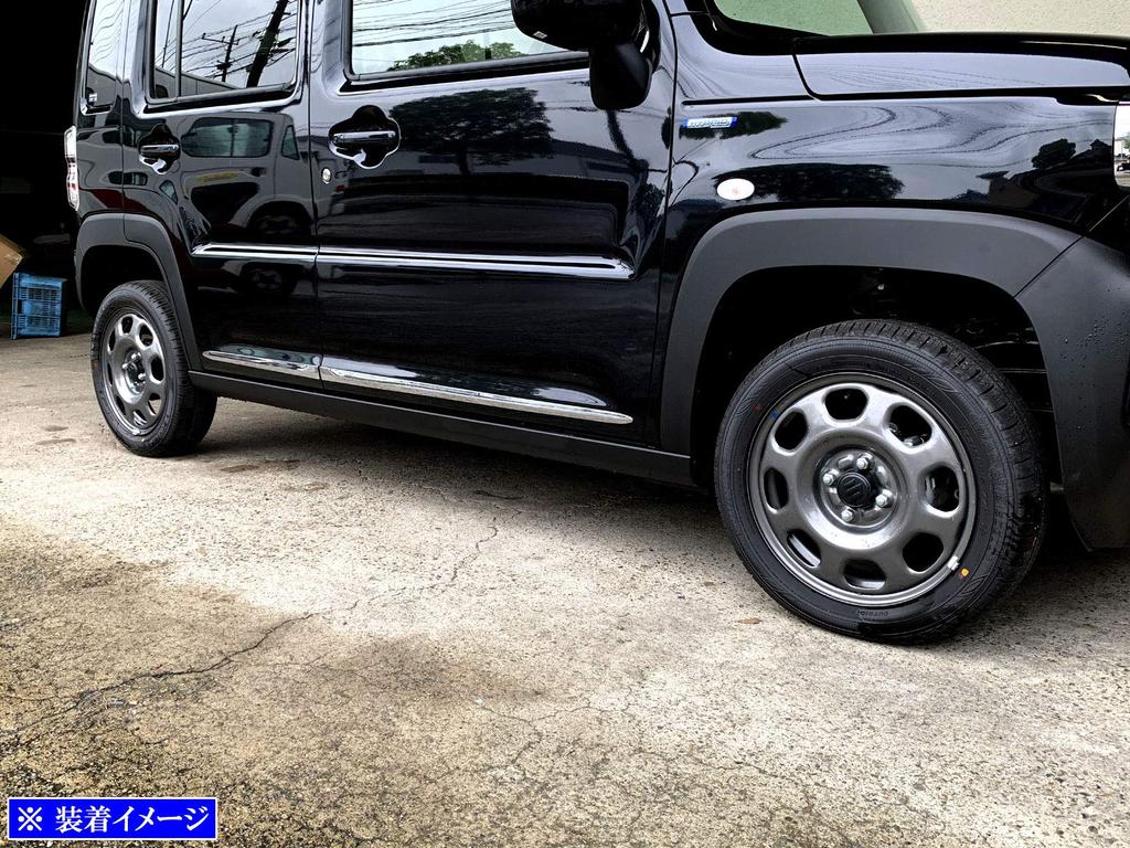 BRIGHTZ Chrome Side Door Molding for Hustler X 100cm X MR92S/MR52S (55cm 2, 2) [SAI-MOL-5510] R92/R52/92S/52S/92/52/90/50