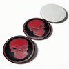 4 szt. 45 MM 56 MM Emblemat z logo czaszki Naklejki samochodowe Akcesoria do kołpaków środkowych piasty koła kołpaka felgi osłony przeciwpyłowe Odznaka Wymiana