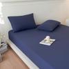 Summer Cool Ice Silk Bed Sheet Set: Non-stick, Machine Washable, Cat Hair Resistant Includes 3 Pieces