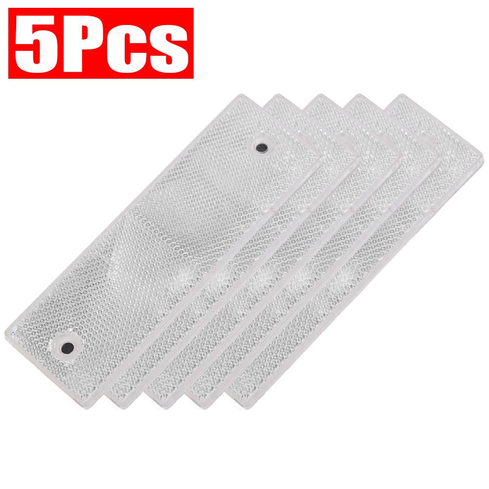 Reflective Strips Night Safety Warning Tape Plastic Truck Reflective Stickers Red and White Reflector Decorative Stickers 1-5PCS