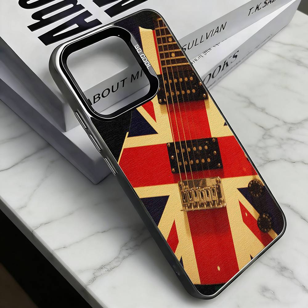 

British National Flag Culture Phone Case For iPhone 17,16,15,14,13,12,11 Plus,Pro Max,XS,Colorful Silver Phone case Funda Cover iPhone16promax