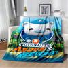 The Octonauts cartoon Printed Blanket Children Warm Blanket Flannel Soft Comfortable Blanket Home Travel Blanket Birthday Gift