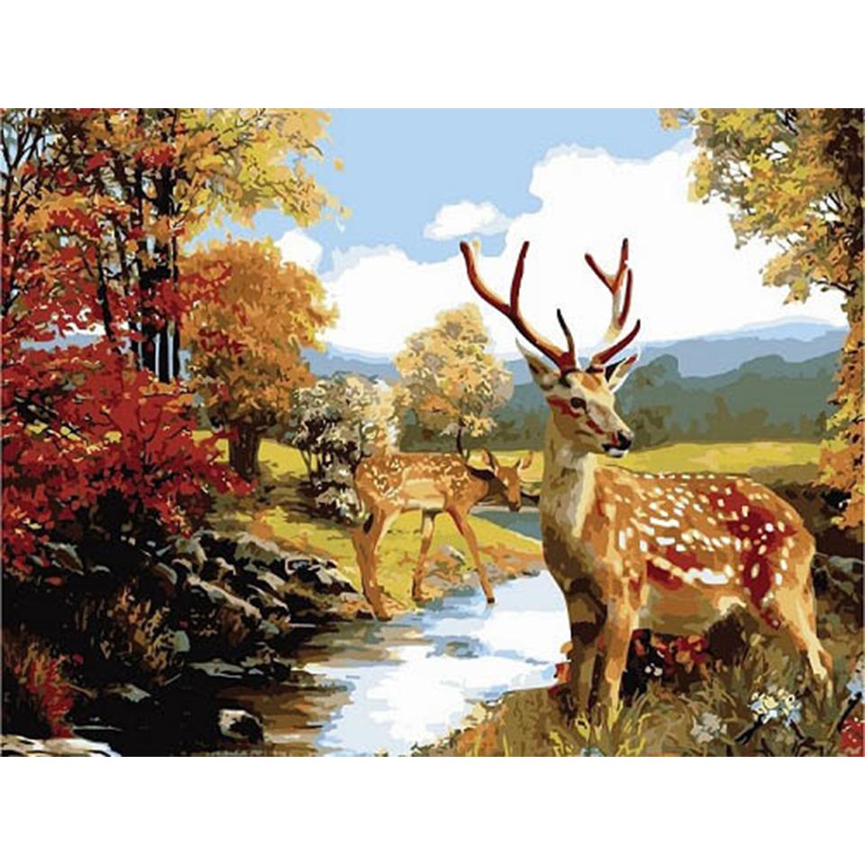 5D Diamond Painting Landscape Waterfall DIY Round Diamond Embroidery Cross Stitch Painting Mosaic Rhinestone Picture Decoration