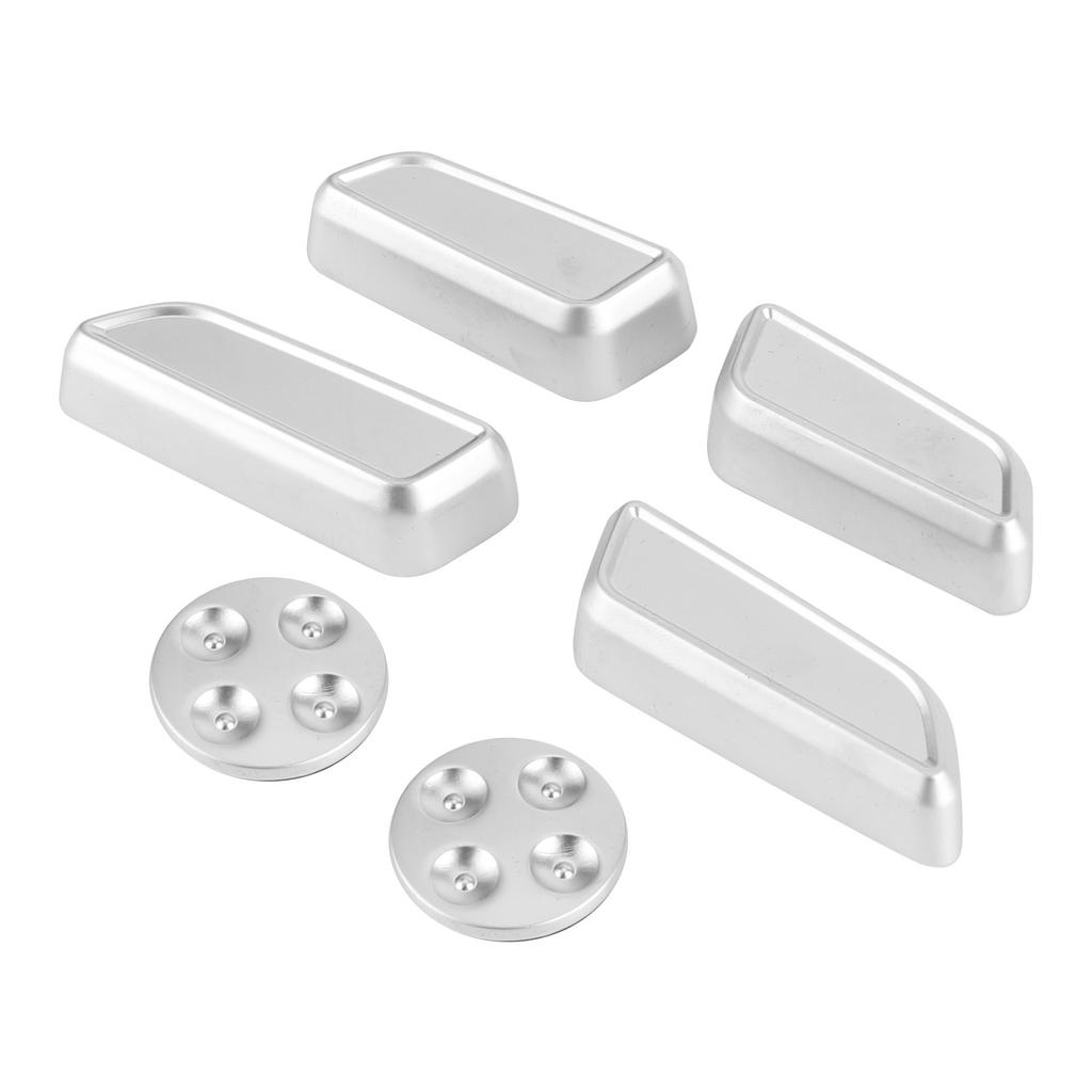 6pcs Auto Seat Adjustment Button Cover Trim Aluminium Alloy Fit for Tesla Model 3YXS