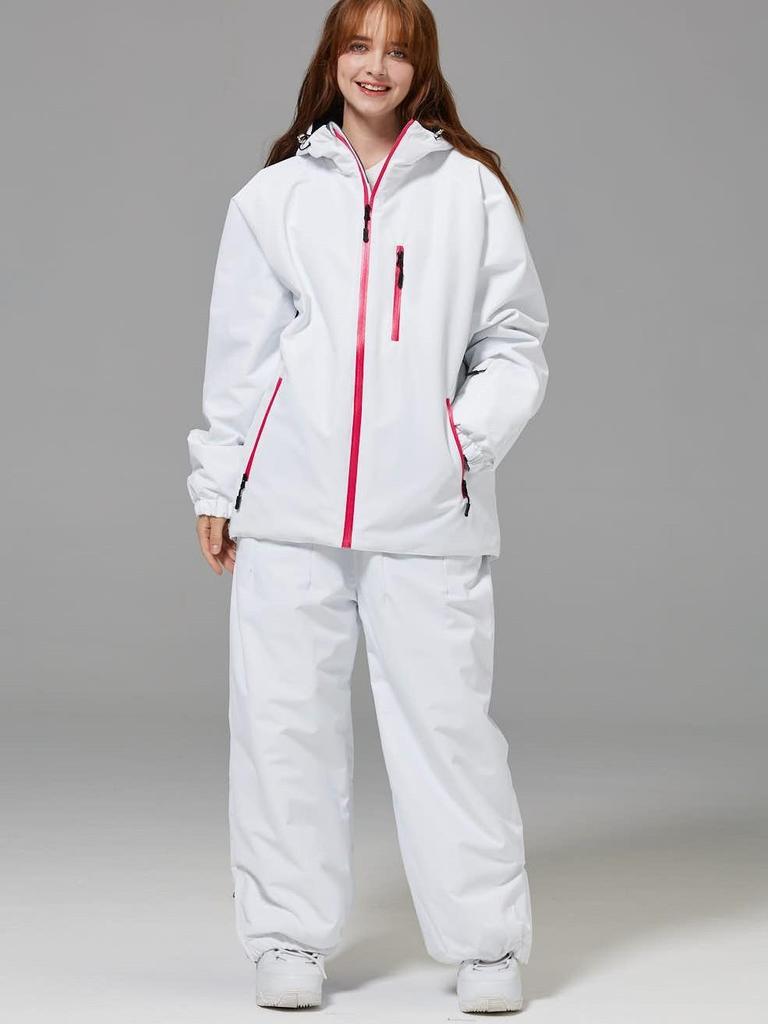 Unisex Windproof Waterproof Loose Fit Ski & Snowboard Suit Set