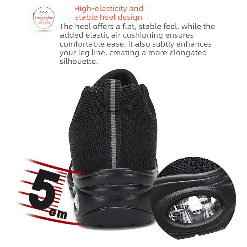 Women's Large Size Flying Woven and Breathable Bottom Increase Ballet Sports Shoes Dance Women's Shoes