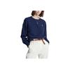Polo Ralph Lauren Ss23 Solid Logo Embroidered Crewneck Sweatshirt Women Sweatshirt Navy-Blue 211817662-001