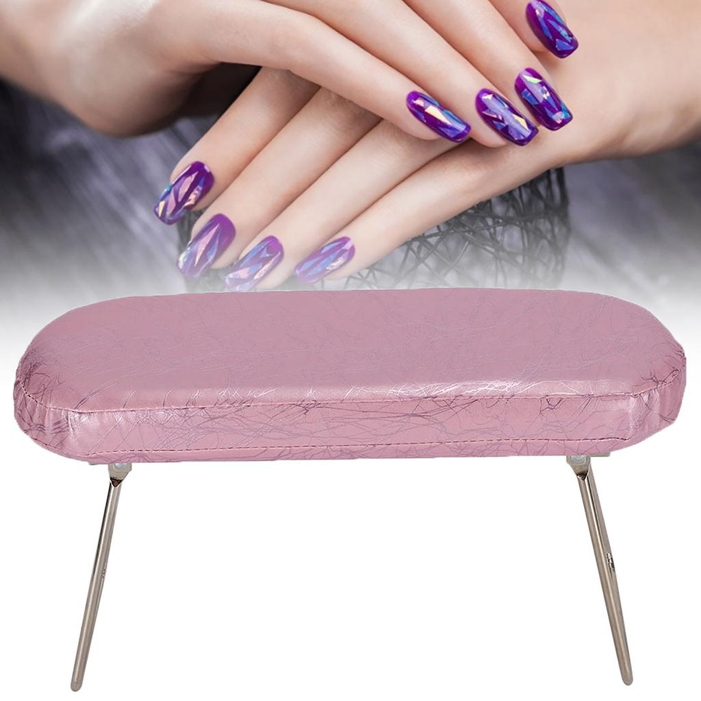 Nail Art Hand Pillow PU Leather Manicure Arm Rest Cushion With Bracket