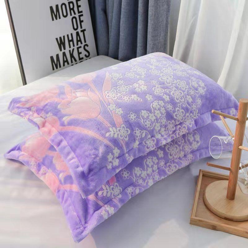 

Наволочка из резного бархата, утолщенная коралловая бархатная наволочка, фланелевая наволочка, комплект наволочек из молочного бархата 2pcs