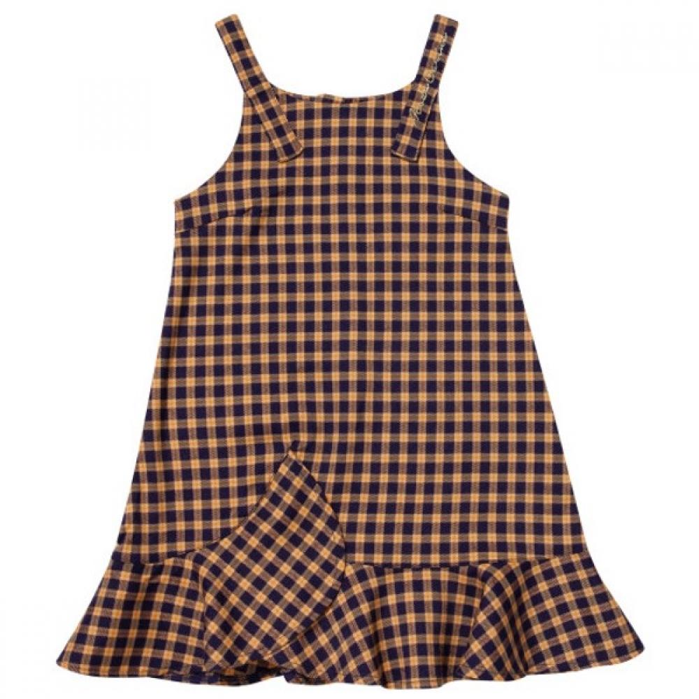 

[Moda Carina] Moda Carina Check Bustier Dress Mustard/100