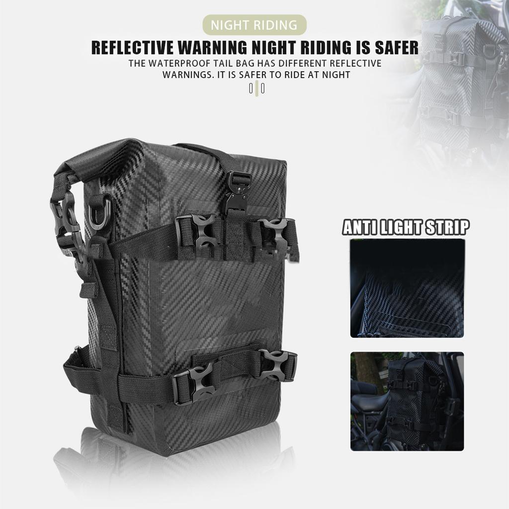 Motorcycle Waterproof Bag with Quick Installation & Removal Lightweight Bike Bag Designed for Adventure Enthusiasts