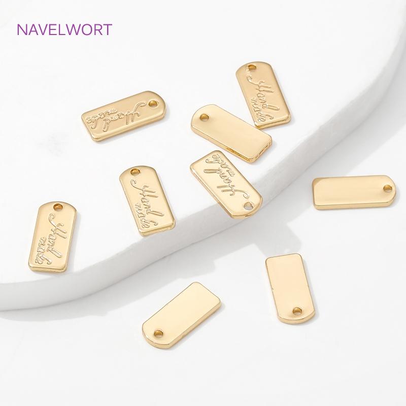 KC Gold Color Small Extension Chain Tag Charms For Jewelry Making,Charms For Jewelry,DIY Bracelet Necklace Making Accessories