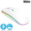 Souris Sans Fil Bluetooth 5.0 Avec Lumière RGB Rechargeable par USB Pour Ordinateur Portable PC Macbook Souris Gaming 2.4GHz 1600DPI