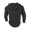 Herren Kapuzen T-Shirt Farbe Baumwolle und Leinen Herren Freizeit Langarm Top