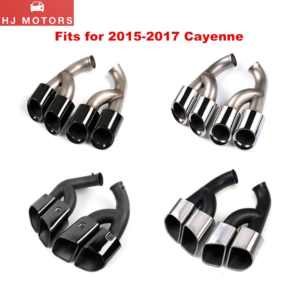 Polished Tailpipe for 2015-2017 Porsche 958 Cayenne Exhaust Muffler