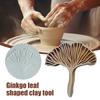 Ginkgo Biloba Blad Lerstämpel 3D-printat Bladmönster Lerpräglingform för DIY-hantverk Polymerlera