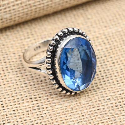 Tanzanite Gemstone Handmade 925 Sterling Silver Ring Jewelry For Thanksgiving