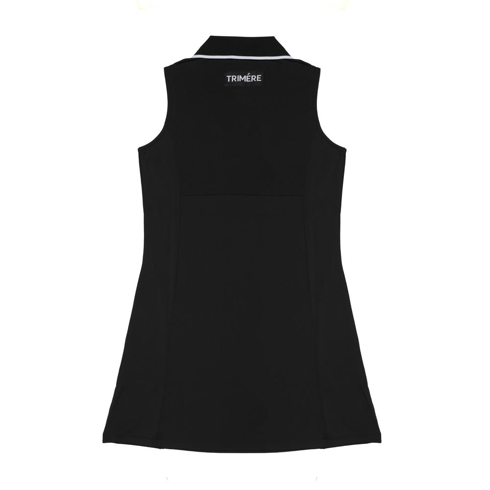 Trimer Sleeveless Dress Black