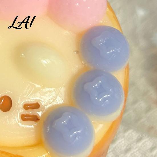 Sensory Stress Ball Kitten Egg Tart Squeeze Toy Relieving Cartoon Fake Toy Soft Stretchy Food Fidget Portable