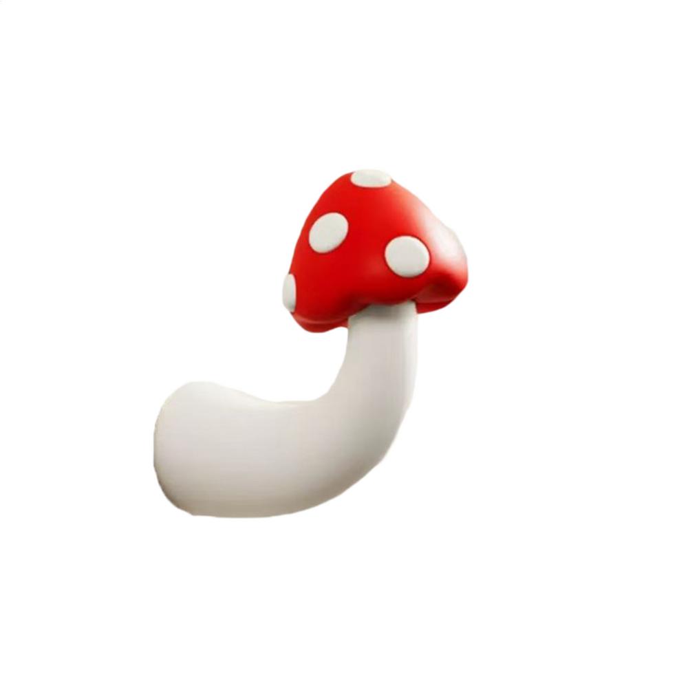 Wall Mounted Hooks No Drilling Cute Storage Mushroom Towel Hooks Wall Hanger for Kitchen Bathroom Living Room Shower Entryway