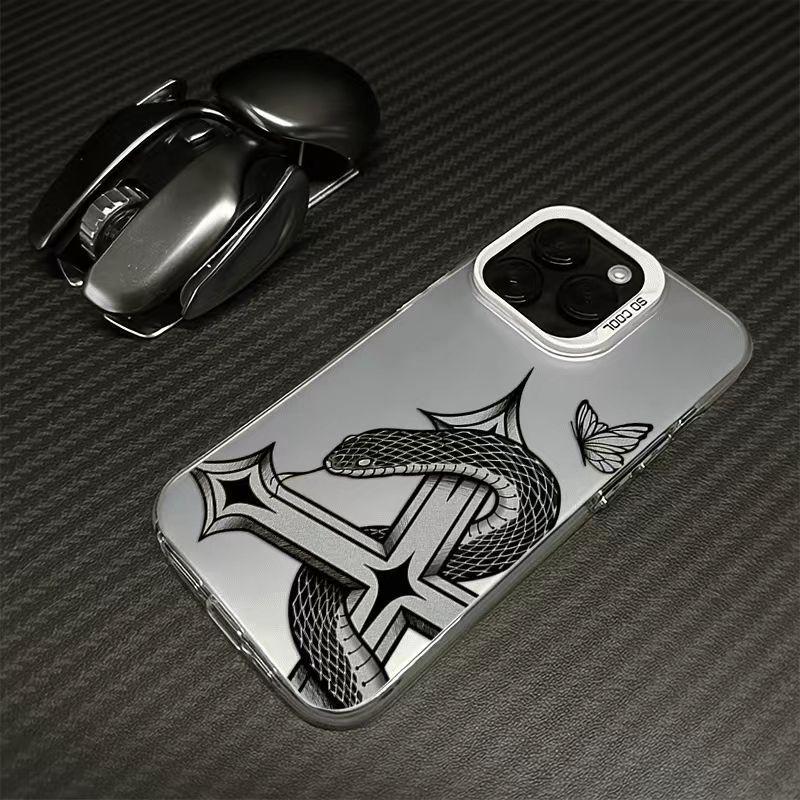 

iPhone 15/16Promax Black Snake Case - New Cross-Border Design iPhone 15 Pro