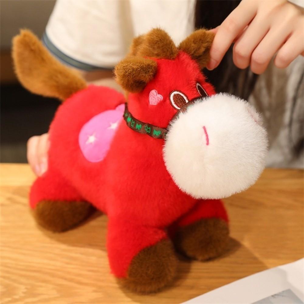 Cute Lucky Horse Plush Toys Mascot Dolls Zodiac Pony Figurine 2026 Horse Plush Doll  Year of Horse